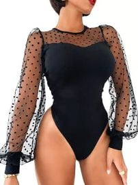 Polka dot bodysuit at Amazon