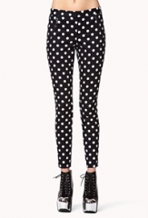 Polka dot jeans at Forever 21