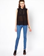 Polka dot jeans at Asos at Asos