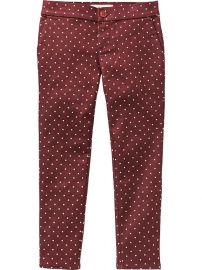 Polka dot jeggings at Old Navy