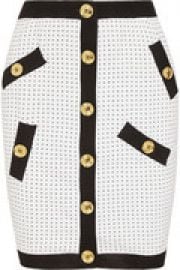 Polka-dot knitted mini skirt at The Outnet