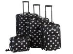 Polka dot luggage set at Amazon