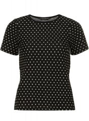 Polka dot ponte top at Dorothy Perkins