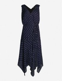 Polka dot-print fil-coupé maxi dress at Selfridges