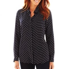 Polka dot shirt by Liz Claiborne at JC Penney