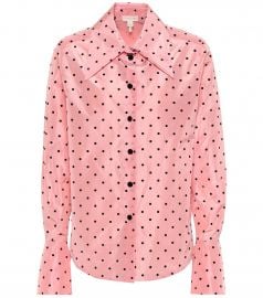 Polka-dot silk shirt at Mytheresa