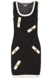 Polka-dot stretch-knit mini dress at The Outnet