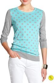 Polka dot sweater at Banana Republic