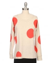 Polka dot sweater by Kokun at Ron Herman