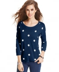 Polka dot sweater by Pink Rose at Macys