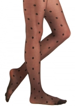 Polka dot tights at Modcloth