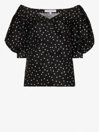 Polka dot top by Carolina Herrera at Browns