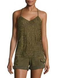 Polo Ralph Lauren - Beaded Y-Back Tank Top at Saks Fifth Avenue