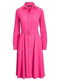 Polo Ralph Lauren - Long-Sleeve Belted Shirtdress at Saks Fifth Avenue