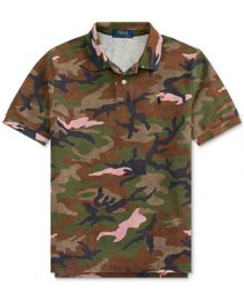 Polo Ralph Lauren Big Boys Camo Cotton Mesh Polo Shirt   Reviews - Shirts   Tees - Kids - Macy s at Macys