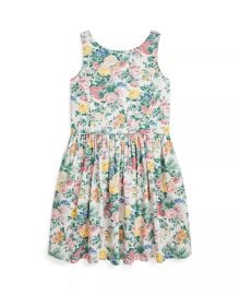 Polo Ralph Lauren Big Girls Floral Cotton Dress at Macys