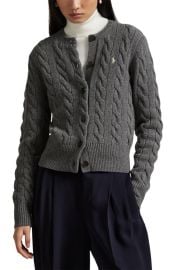 Polo Ralph Lauren Cable Wool & Cashmere Cardigan at Nordstrom