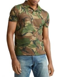 Polo Ralph Lauren Camo Classic Fit Mesh Polo Men - Bloomingdale s at Bloomingdales