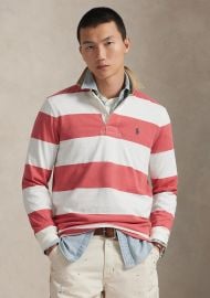 Polo Ralph Lauren Classic Fit Khaki Collar Rugby Shirt at Belk