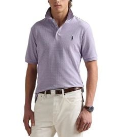 Polo Ralph Lauren Classic Fit Stretch Mesh Mallet Print Short Sleeve Polo Shirt Dillardx27s at Dillards
