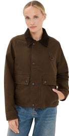 Polo Ralph Lauren Crop Utility Barn Jacket Court Brown L at Shopbop