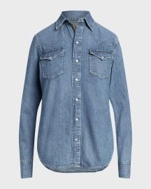 Polo Ralph Lauren Denim Western Shirt at Neiman Marcus