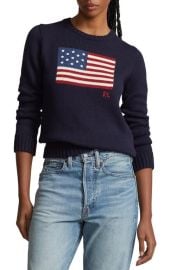 Polo Ralph Lauren Flag Crewneck Sweater at Nordstrom