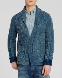 Polo Ralph Lauren Indigo Cotton Shawl Cardigan at Bloomingdales