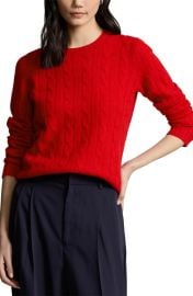 Polo Ralph Lauren Julianna Cable Cashmere Sweater at Nordstrom