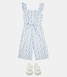 Polo Ralph Lauren Kids - Floral linen and cotton jumpsuit at Mytheresa