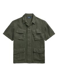 Polo Ralph Lauren Linen Shirt Green at Farfetch