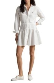 Polo Ralph Lauren Long Sleeve Panel Mini Shirtdress at Nordstrom