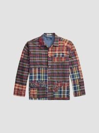 Polo Ralph Lauren Madras Topstiched Patchwork Cotton Shirt at Saks Fifth Avenue