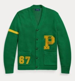 Polo Ralph Lauren Menaposs Cotton Letterman Cardigan - S eBay at eBay
