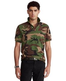 Polo Ralph Lauren Mens Classic-Fit Camo Cotton Mesh Shirt  Reviews - Polos - Men - Macys at Macys