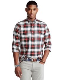 Polo Ralph Lauren Mens Classic-Fit Plaid Oxford Shirt  Reviews - Casual Button-Down Shirts - Men - Macys at Macys