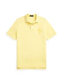 Polo Ralph Lauren Mens Custom Slim Fit Big Pony Mesh Polo Shirt - Macys at Macys