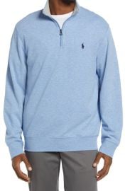 Polo Ralph Lauren Mens Double Knit Jersey Half Zip Pullover at Nordstrom