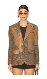 Polo Ralph Lauren Patchwork Heritage Blazer In Brown Multi at Revolve