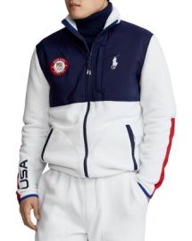 Polo Ralph Lauren Polo Ralph Lauren Team USA Fleece Color Blocked Full Zip Jacket   Bloomingdales at Bloomingdales