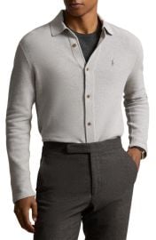 Polo Ralph Lauren Regular Fit Cotton Piqué Button-Up Shirt at Nordstrom