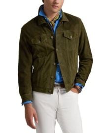 Polo Ralph Lauren Suede Trucker Jacket Bloomingdales at Bloomingdales