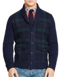 Polo Ralph Lauren Tartan Shawl Cardigan at Bloomingdales