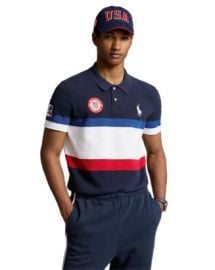 Polo Ralph Lauren Team USA Custom Slim Fit Polo Shirt Bloomingdales at Bloomingdales