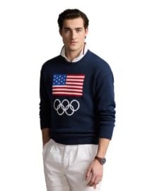 Polo Ralph Lauren Team USA Intarsia Knit Flag Sweater Bloomingdalex27s Men at Bloomingdales
