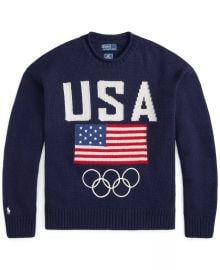 Polo Ralph Lauren Team USA Wool-Blend Roll-Neck Sweater - Macy39s at Macys