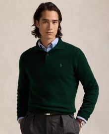 Polo Ralph Lauren Wool Cashmere Polo Collar Sweater at Macys