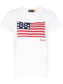 Polo Ralph Lauren flag-print short-sleeved T-shirt - at Farfetch