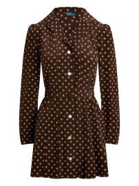 Polo Ralph Lauren floral-print button-front Dress Brown at Farfetch