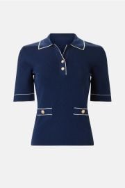 Polo With White Trim by Aldomartins Rent the Runway at Rent the Runway